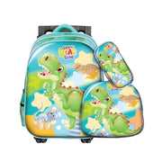 Pack Scolaire 3 Pièces Premium – Cartable à Roulettes Trolley