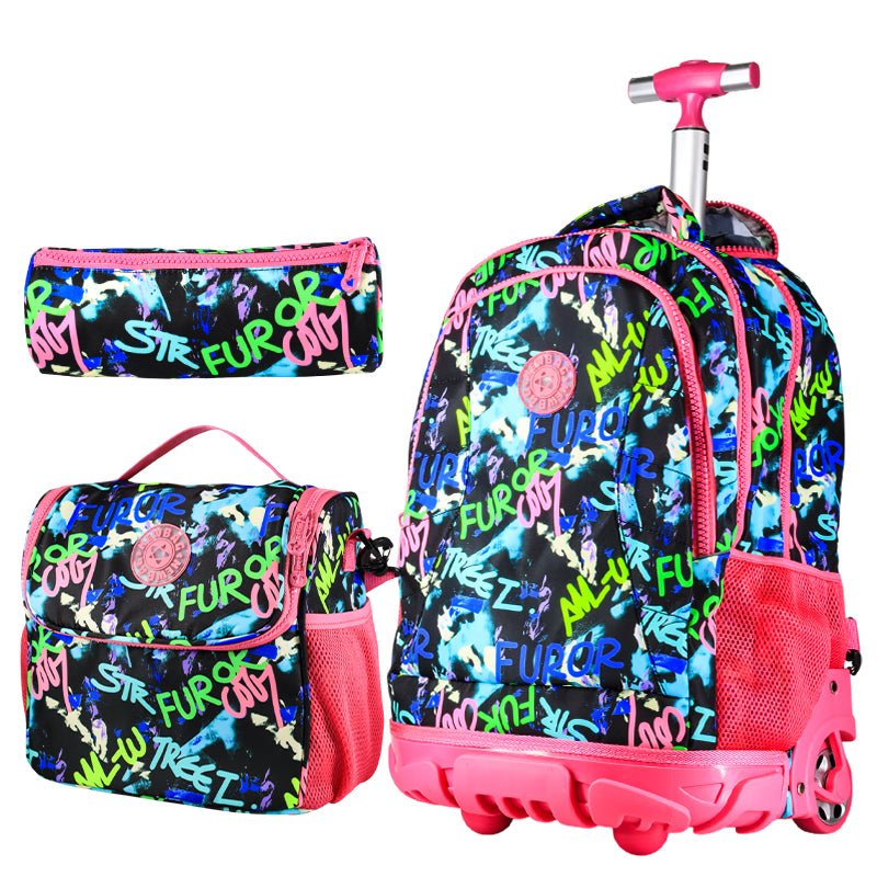 Sac à Dos Scolaire à Roulettes 3 en 1 – Collection Rentrée