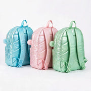 Sac à Dos Fille Brillant Étoiles – Effet Verni & Pompon